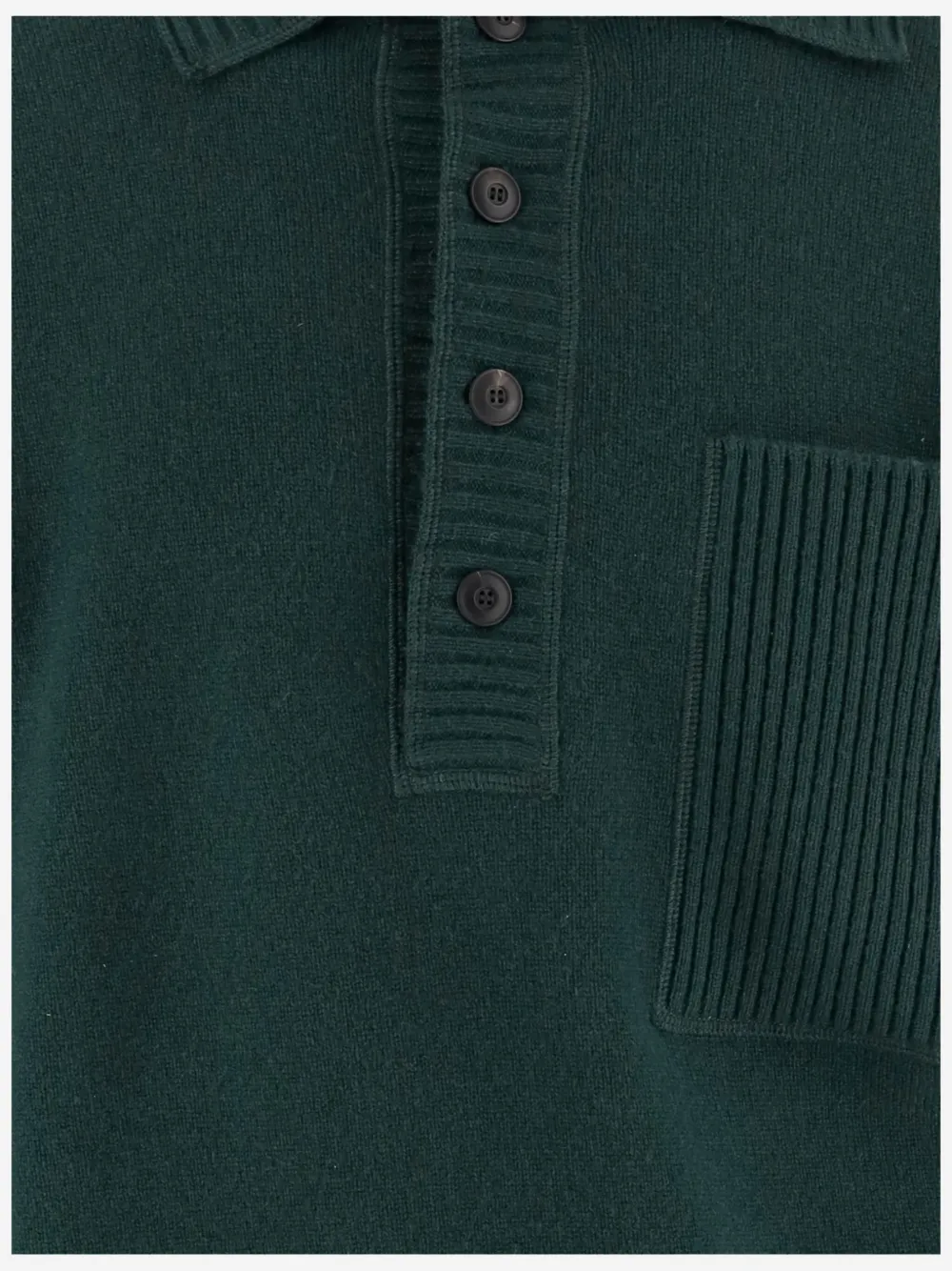 Giorgio Armani Poloshirt met knoopsluiting Groen