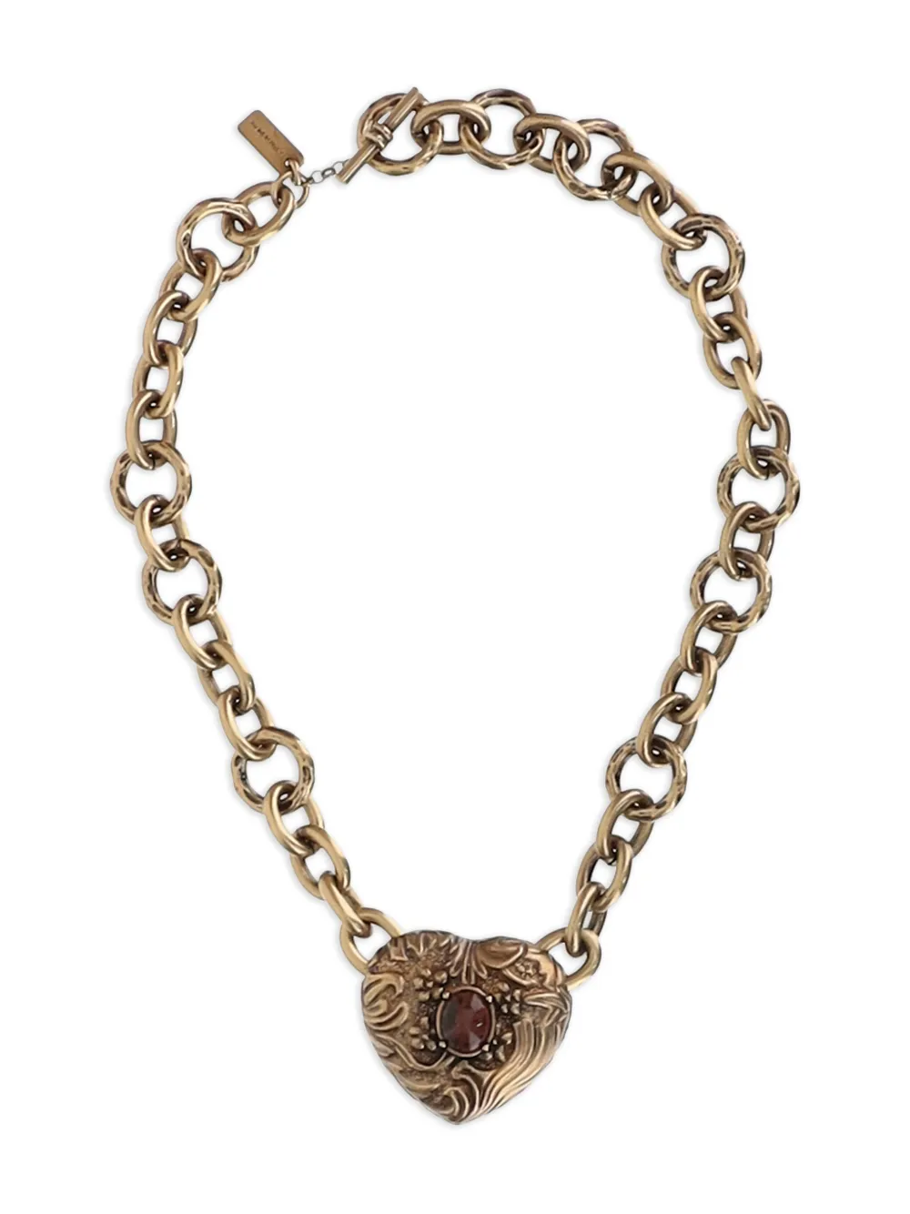 Chloé collar de cadena con dije de corazón | dorado | Image 1