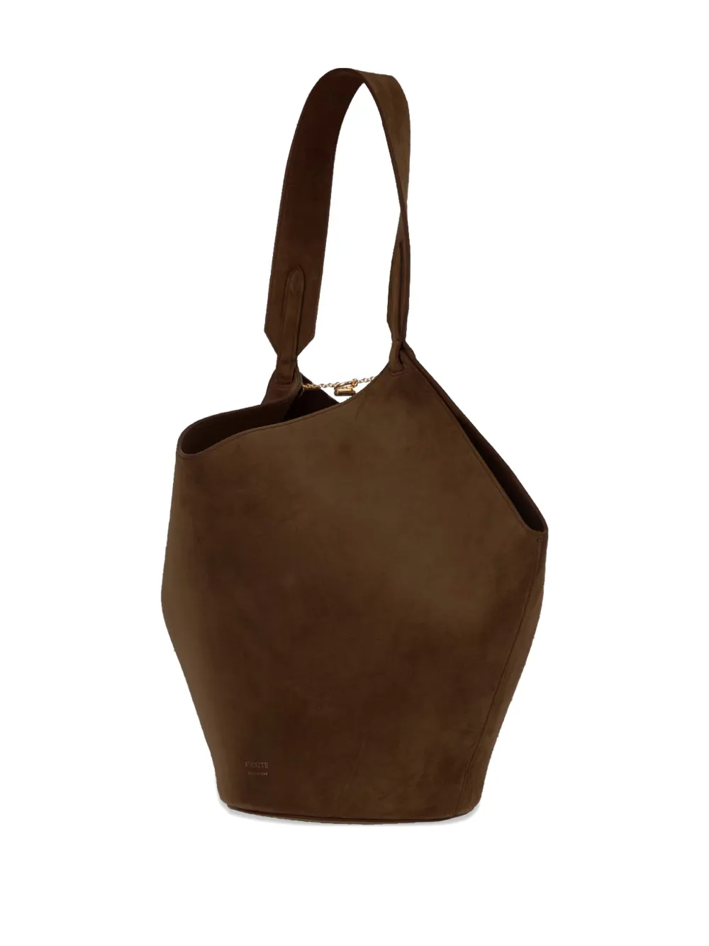 Khaite Suede Shoulder Bag In Brown