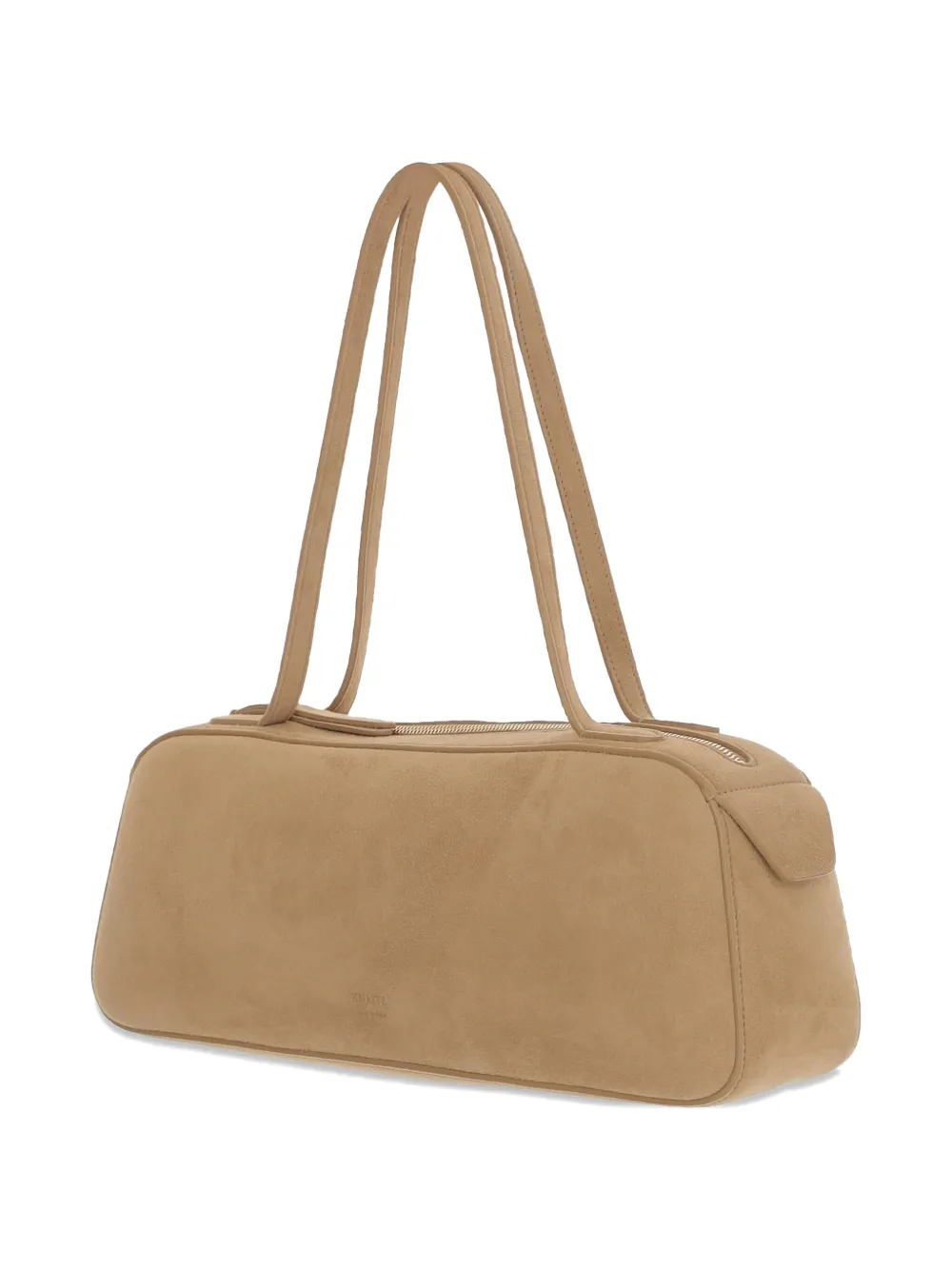 Khaite Suede Shoulder Bag In Neutral