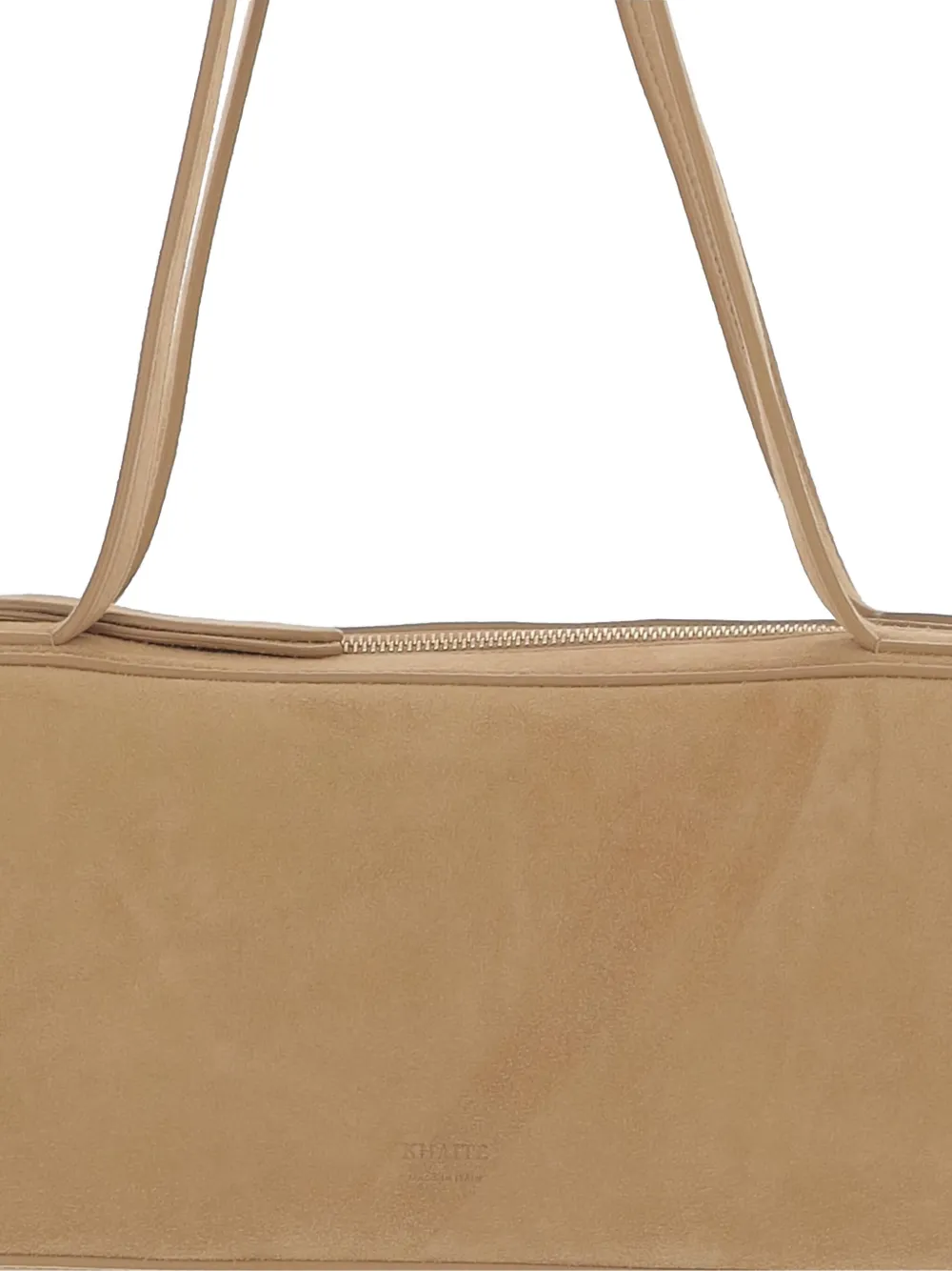 Khaite Suede Shoulder Bag In Neutral