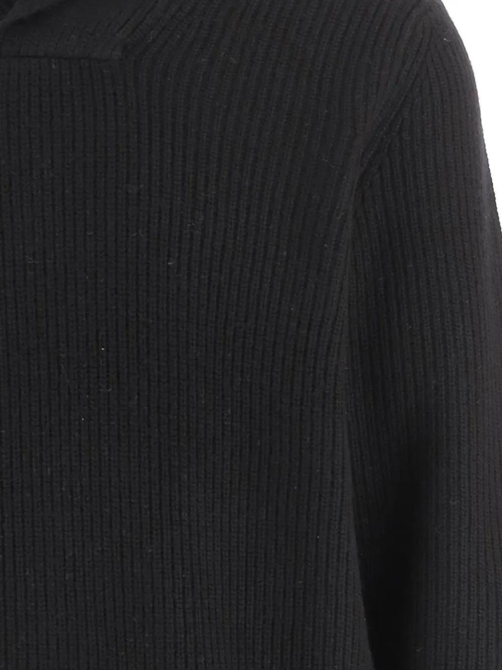 Vince Wool And Cashmere Sweater With Shawl Collar In Black
