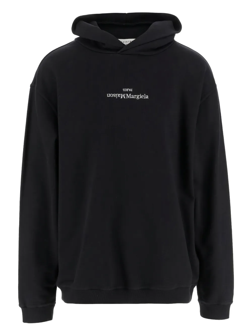 Maison Margiela ロゴ パーカー - ブラック Maison Margiela ロゴ パーカー - ブラック