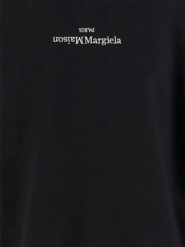 Maison Margiela logo-print Hoodie | Black | FARFETCH Maison Margiela logo-print Hoodie | Black | FARFETCH