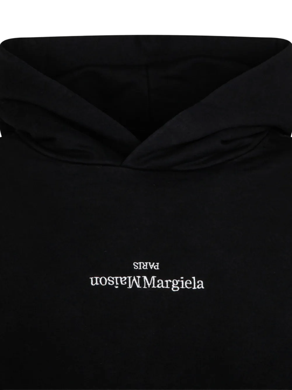 Maison Margiela Hoodie met logoprint Zwart