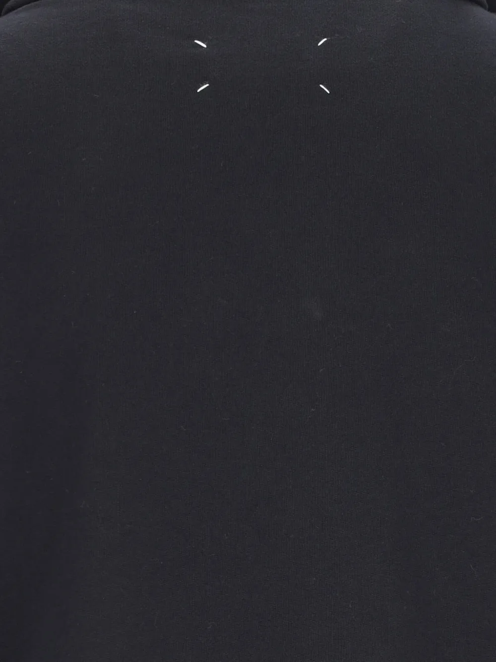 Maison Margiela Hoodie met logoprint Zwart