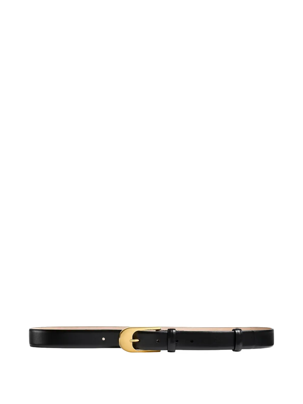 Khaite Leather Belt In Black