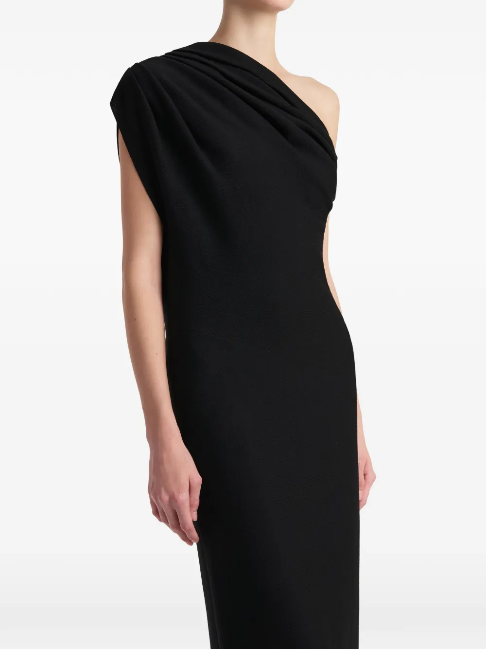 KHAITE Asymmetrische jurk Zwart