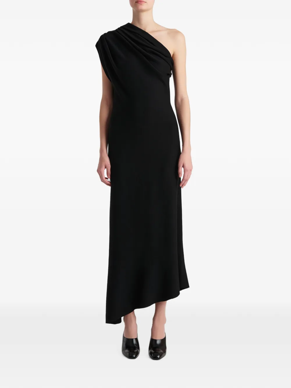 KHAITE Asymmetrische jurk Zwart