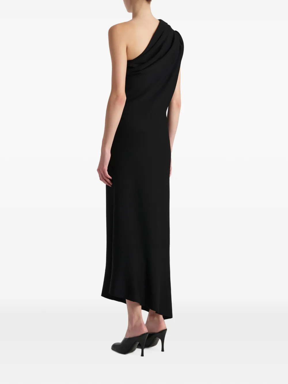 KHAITE Asymmetrische jurk Zwart