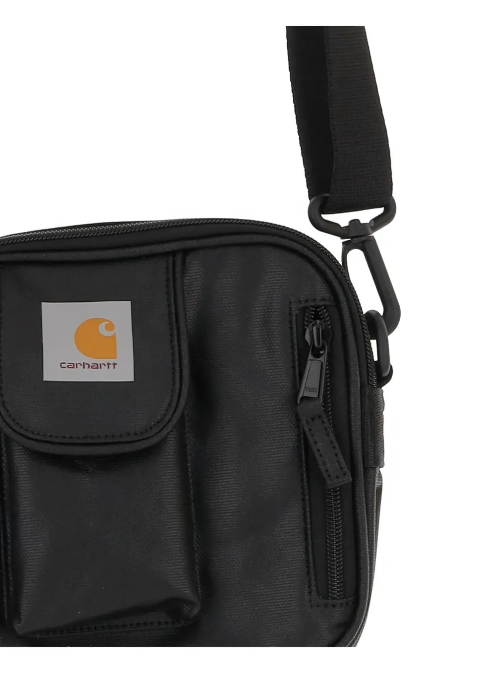 Carhartt Essentials Logo-patch Messenger Bag In Black