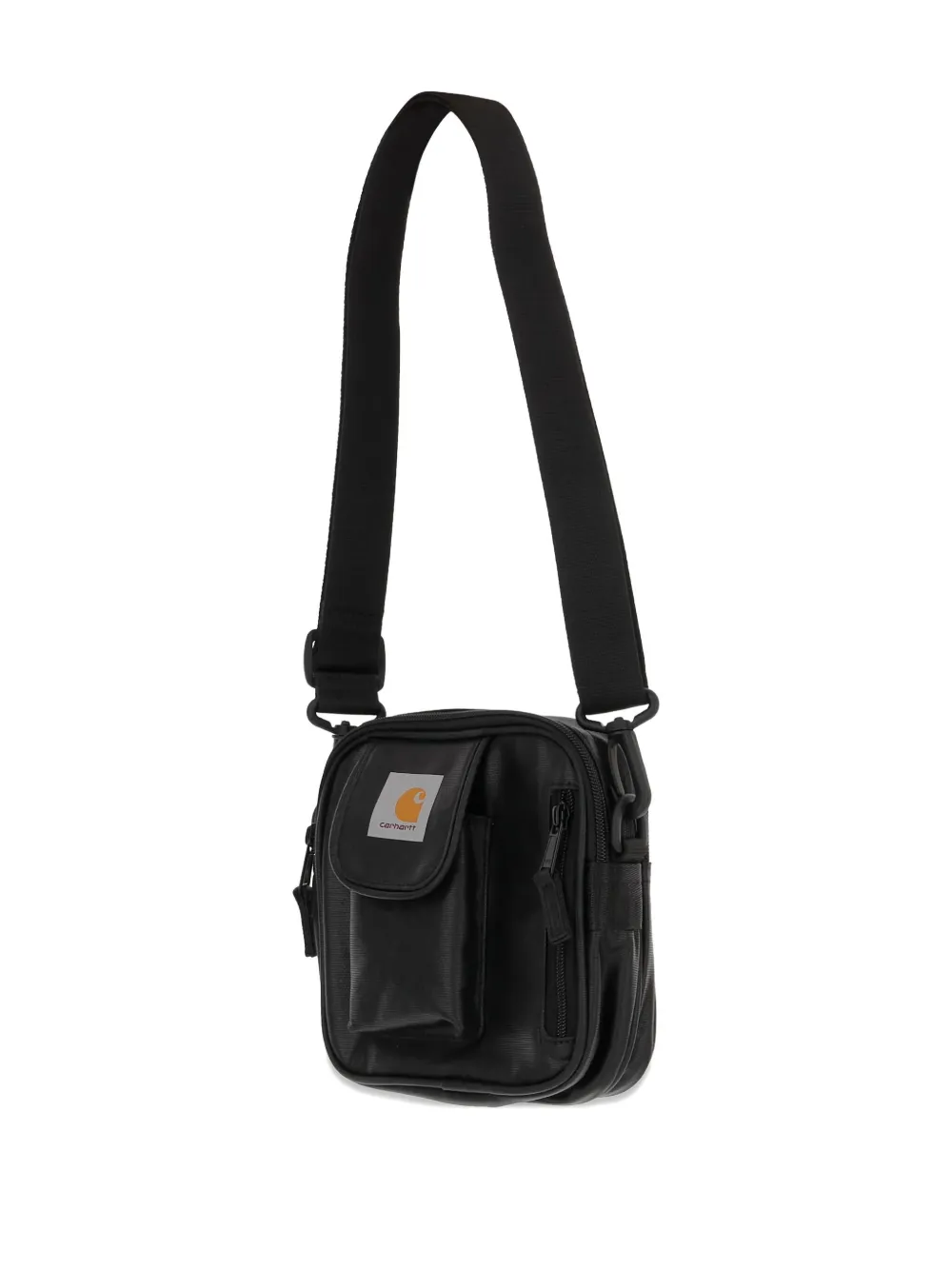 Carhartt Essentials Logo-patch Messenger Bag In Black
