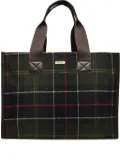 Barbour check-pattern tote bag - Green