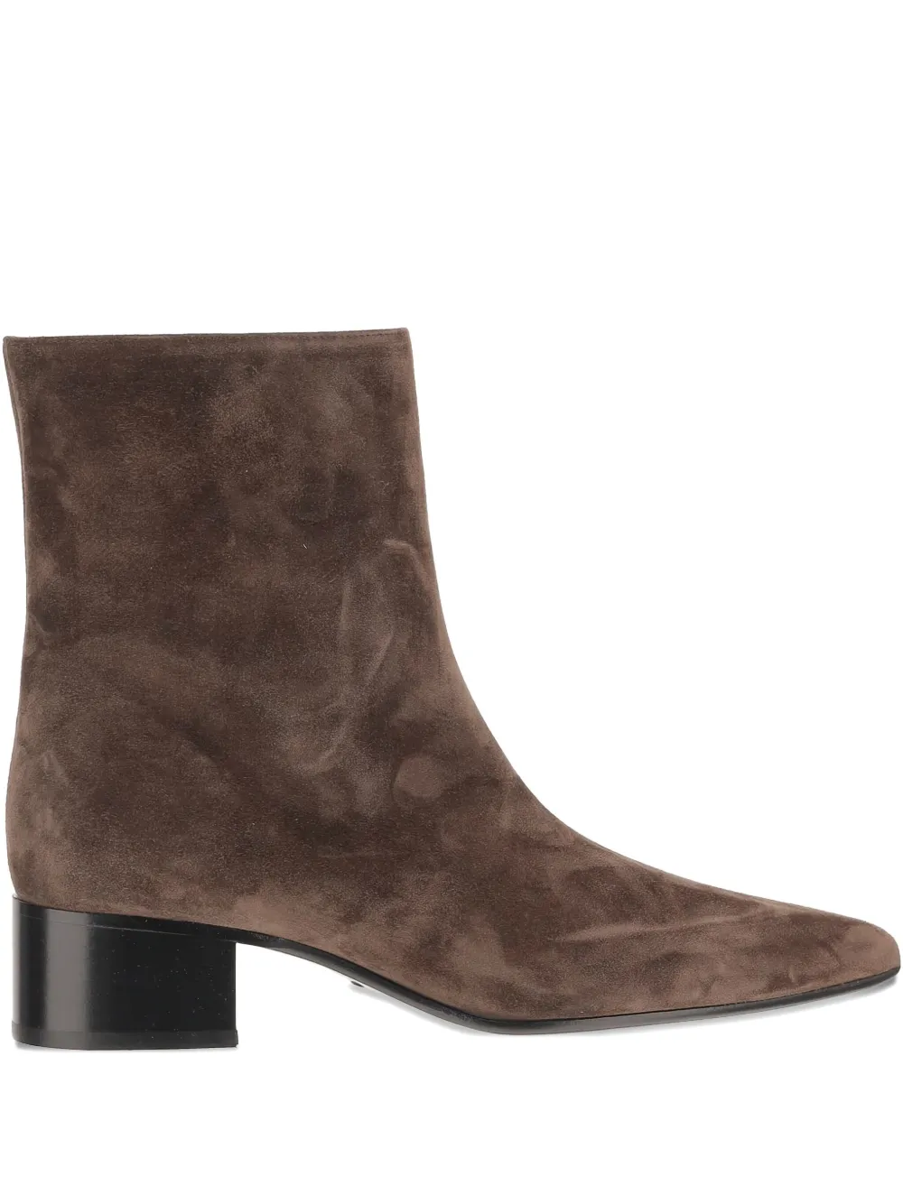 KHAITE leather ankle boots Brown