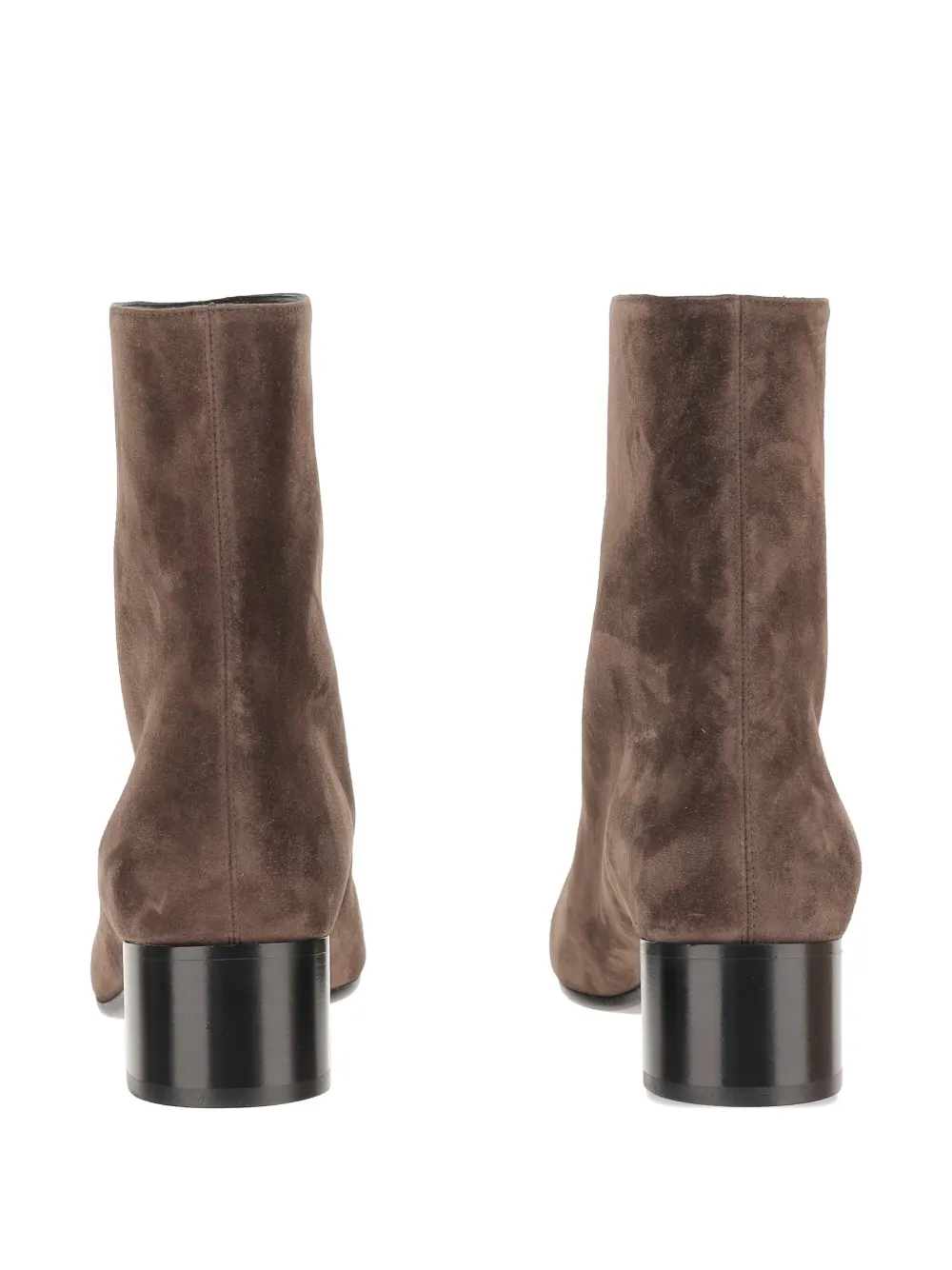 KHAITE leather ankle boots Brown