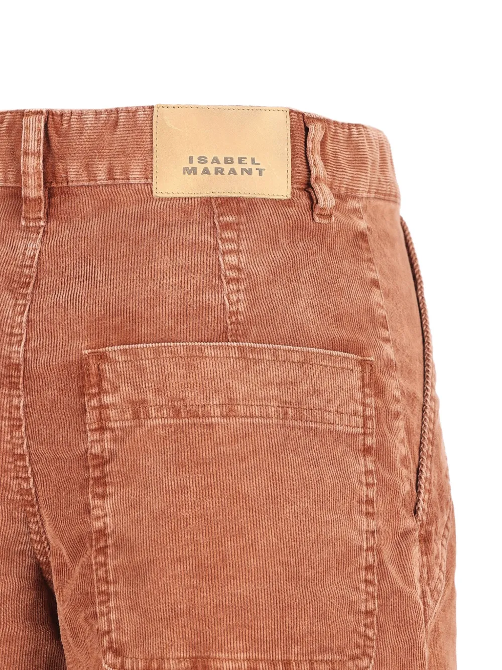 Isabel Marant Onyta Pleated Pocket Trousers In Brown