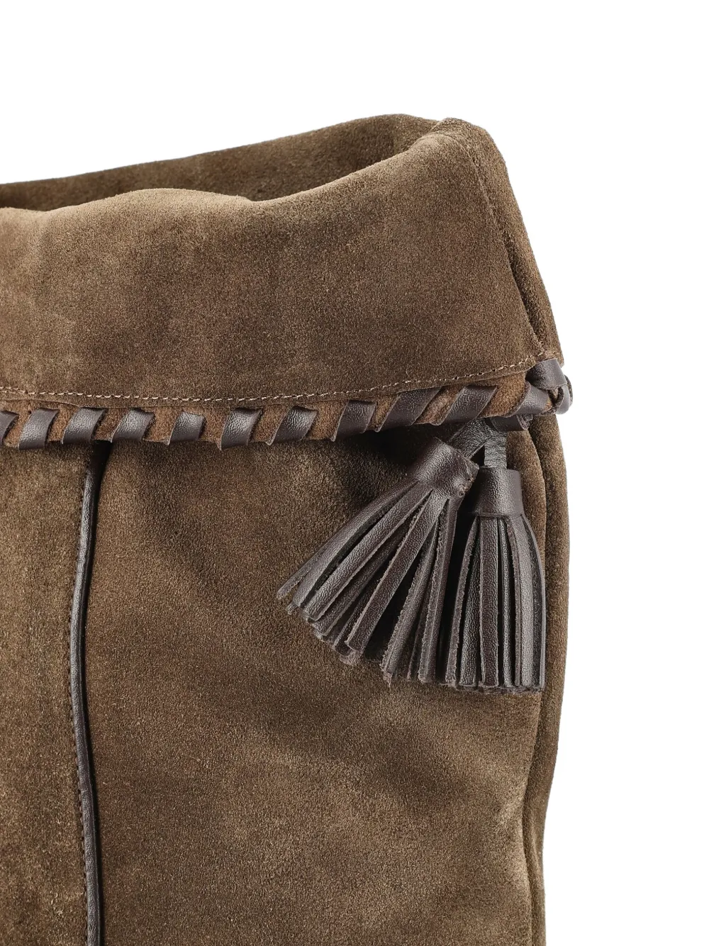 ISABEL MARANT 55mm Dalby braided-tassel boots Brown
