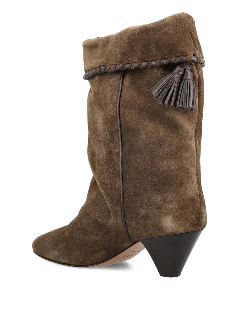 ISABEL MARANT 55mm Dalby braided-tassel boots Brown