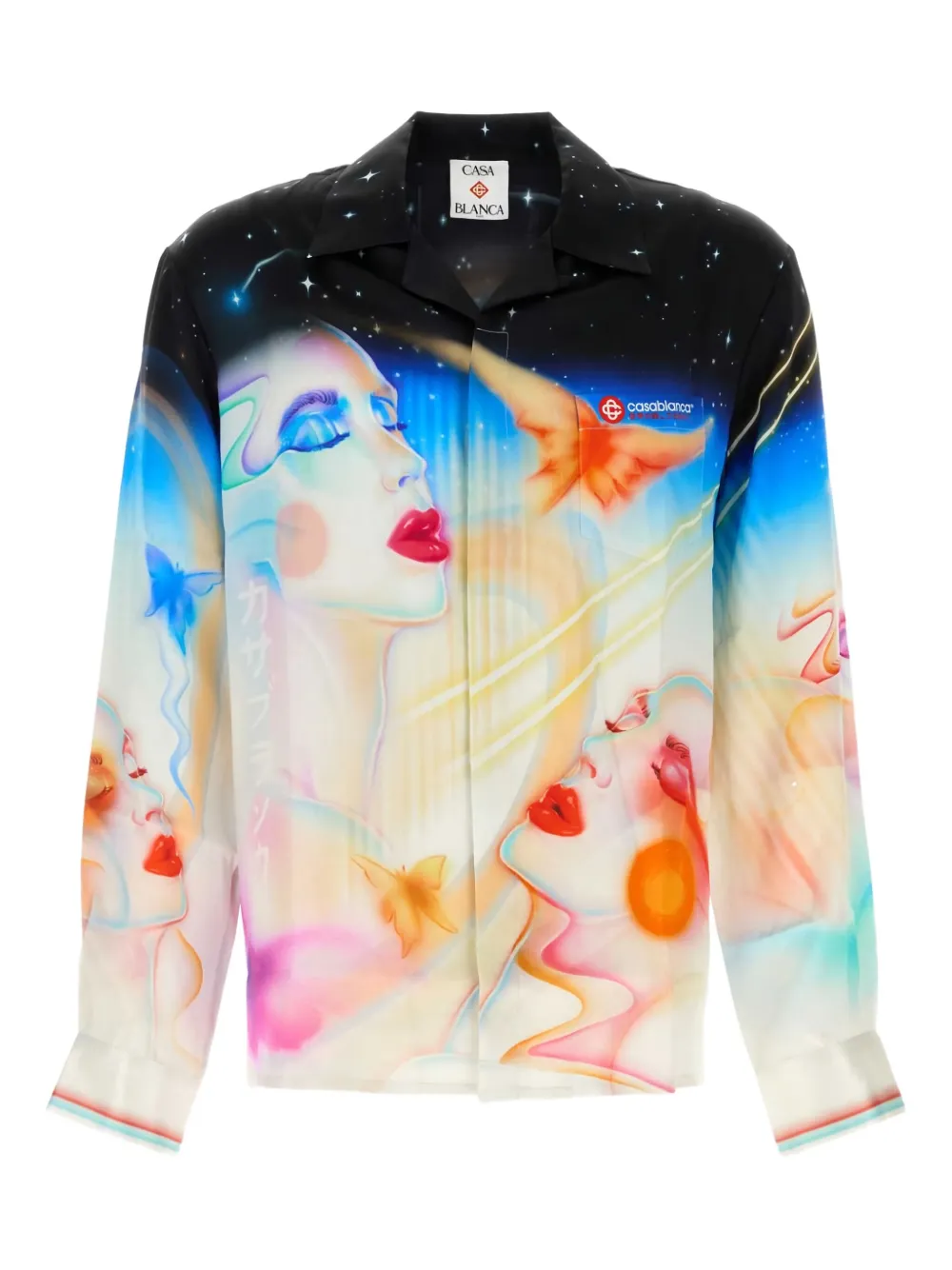 Casablanca graphic-print shirt | Neutrals | Image 1