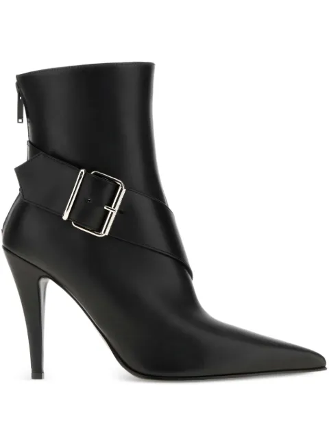 Alexander McQueen 100mm leather ankle boots 