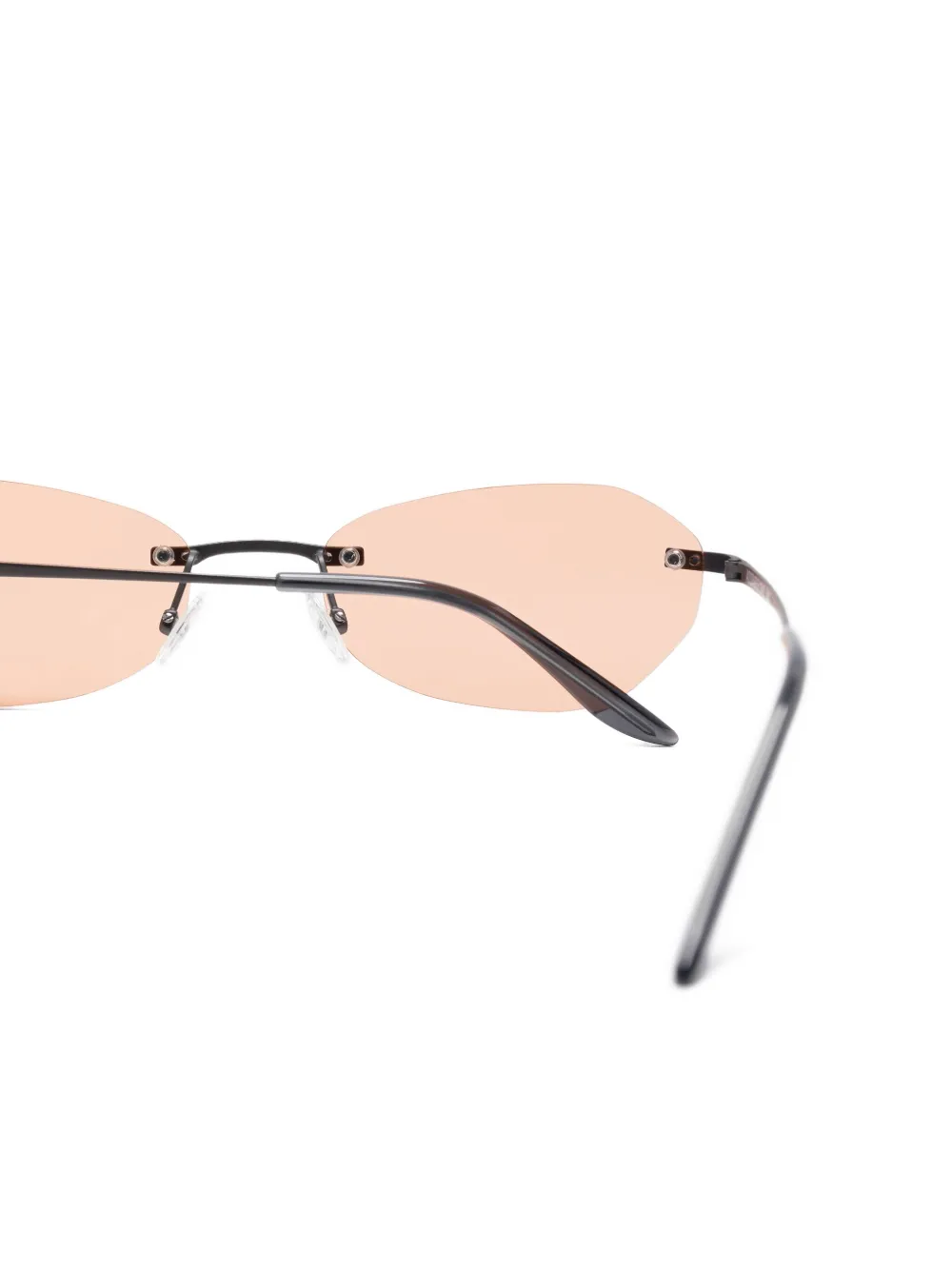 OUR LEGACY rimless oval-frame sunglasses Beige