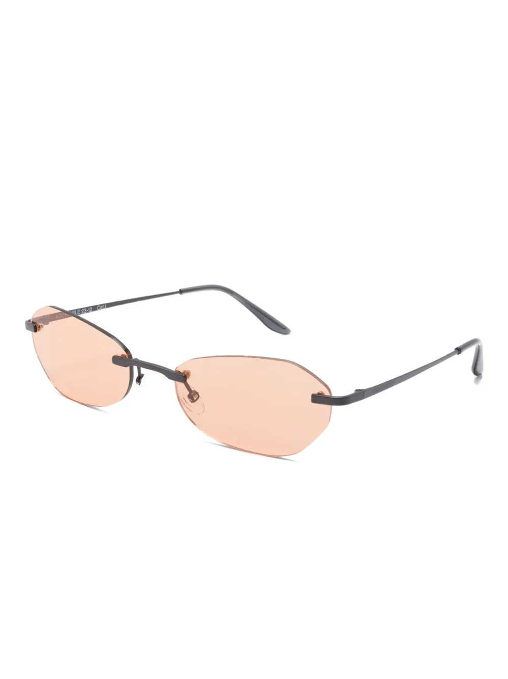 OUR LEGACY rimless oval-frame sunglasses - Beige