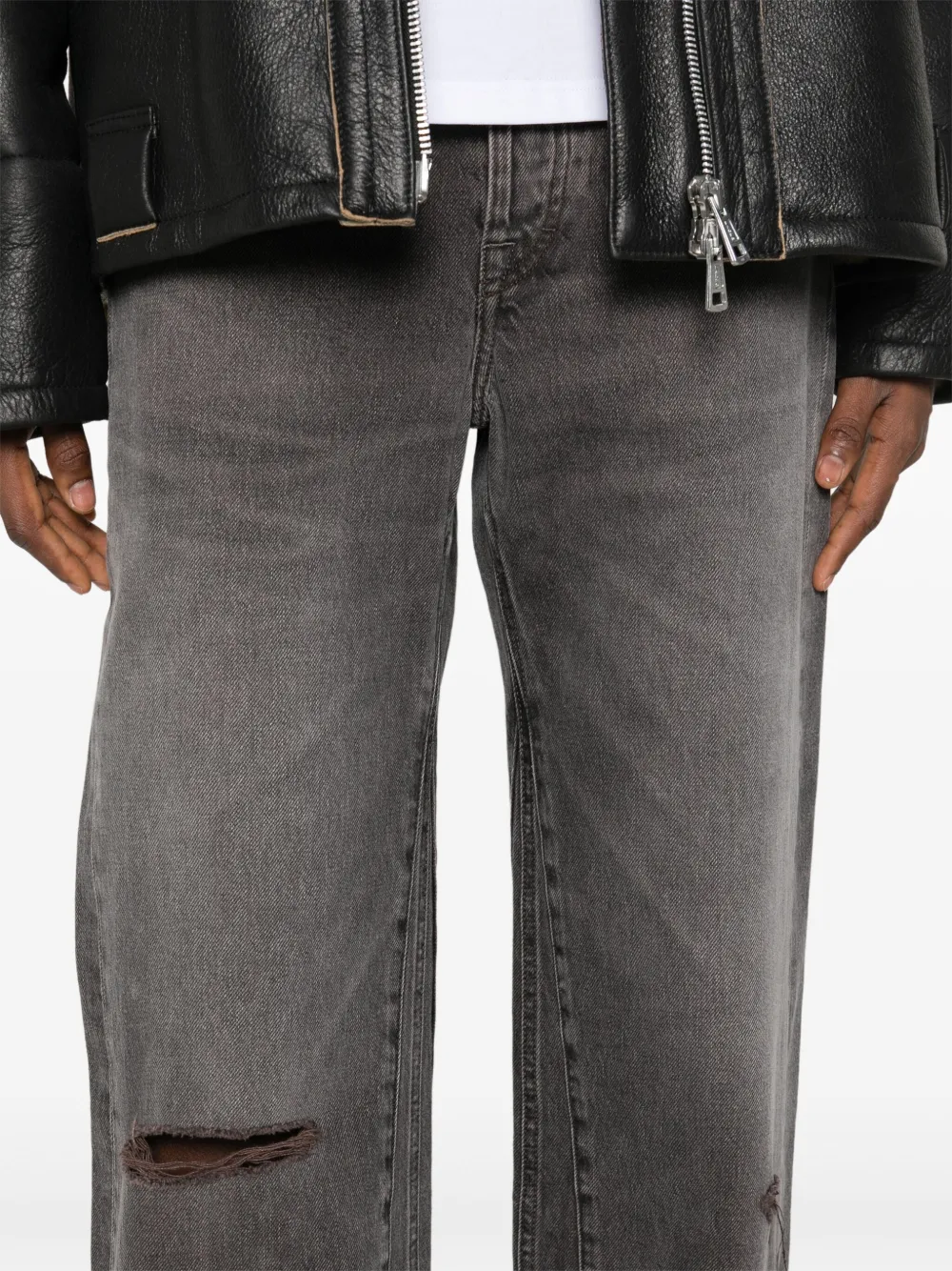 OUR LEGACY Jeans met gescheurd detail Grijs