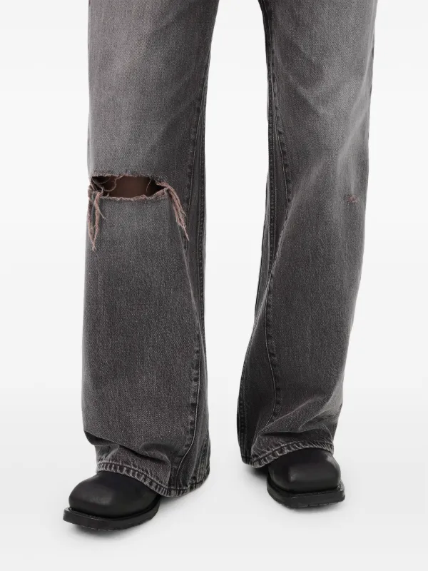OUR LEGACY グレー デニム 31 OUR LEGACY ダメージ ジーンズ | グレー | FARFETCH JP