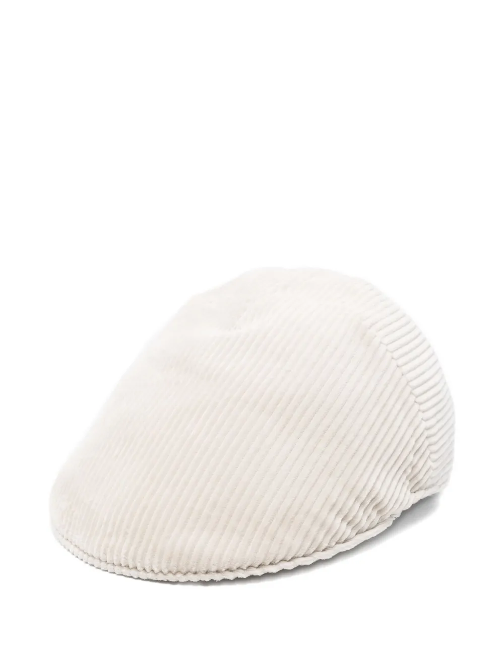 Brunello Cucinelli Cappello In Velluto A Coste In White