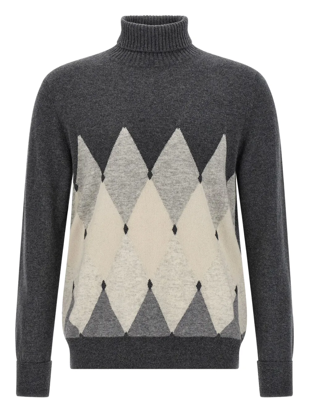 Ballantyne Argyle-pattern Turtleneck Sweater In Multi