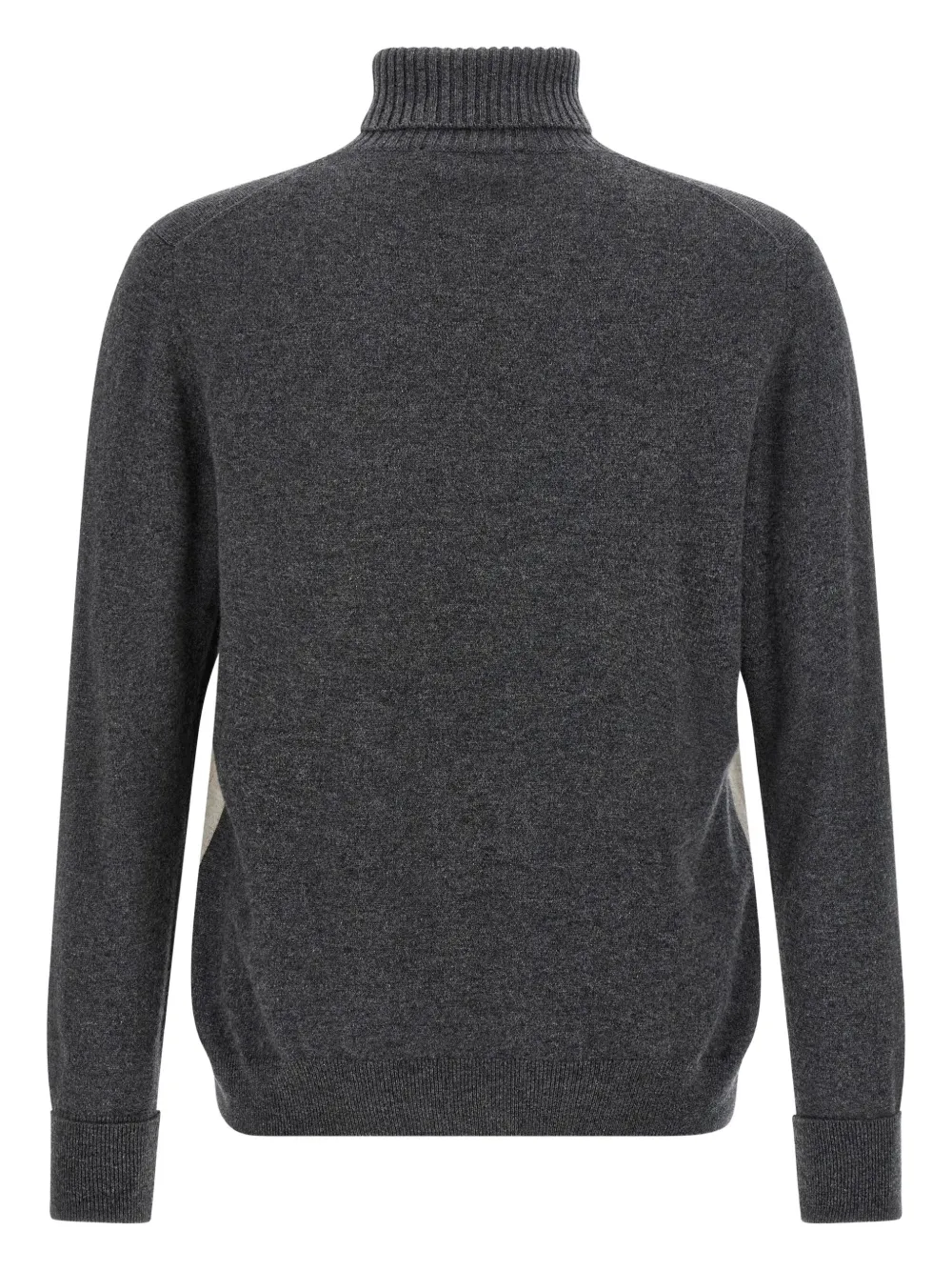 Ballantyne argyle-pattern turtleneck sweater - Grijs