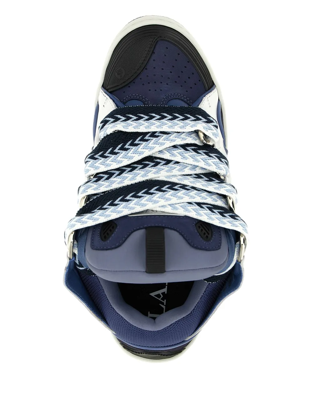 Lanvin Chunky Sole Sneakers Featuring Contrast Panels In Multi
