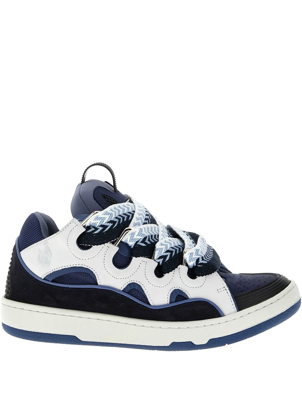 Lanvin Chunky Sole Sneakers Featuring Contrast Panels In Multi