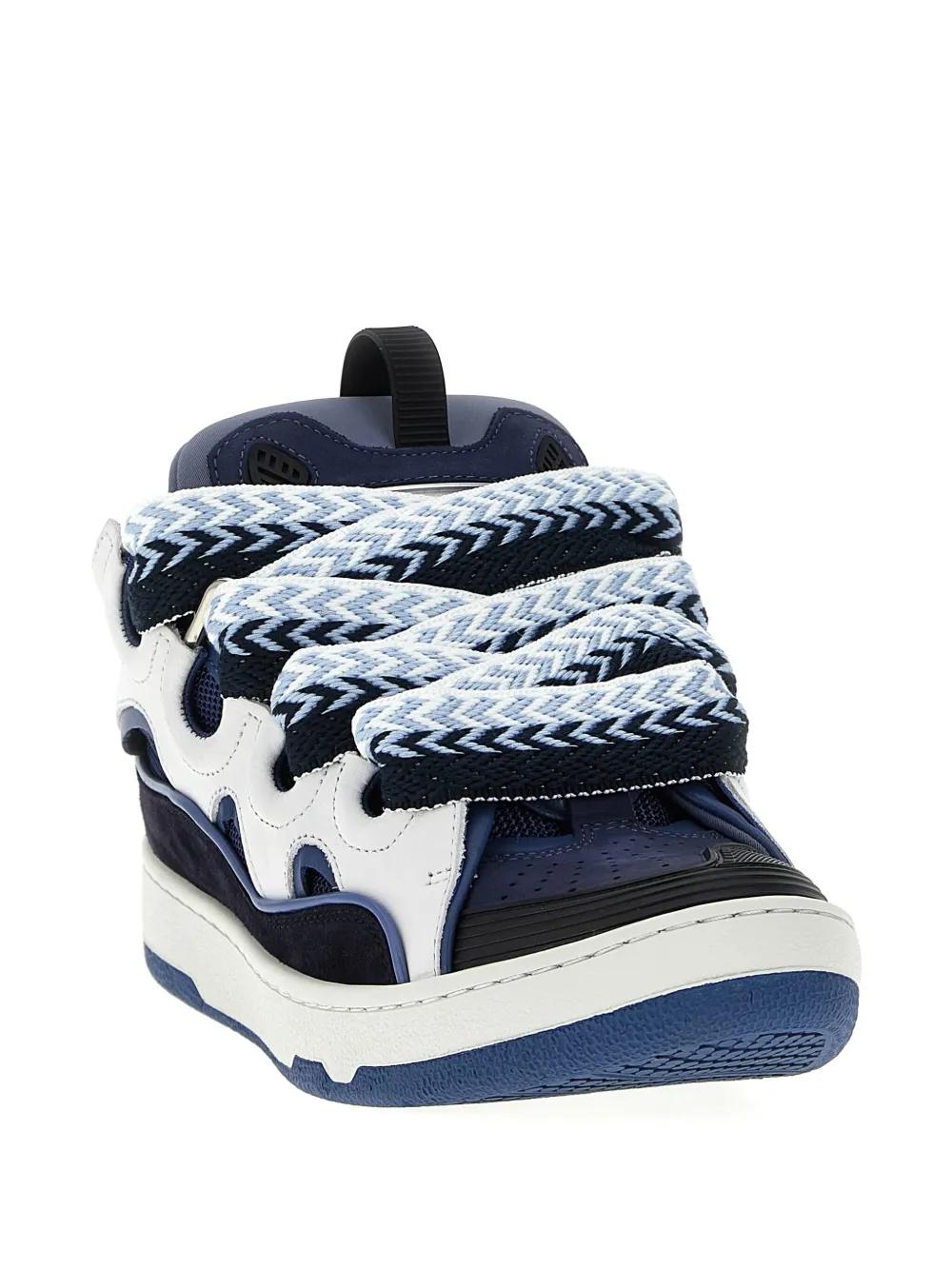 Lanvin Chunky Sole Sneakers Featuring Contrast Panels In Multi