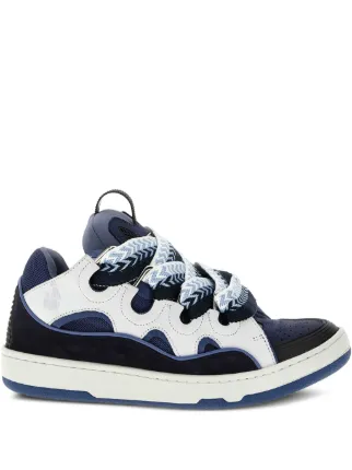 Lanvin Tênis Curb Com Cadarço | Azul | FARFETCH BR Lanvin Tênis Curb Com Cadarço | Azul | FARFETCH BR