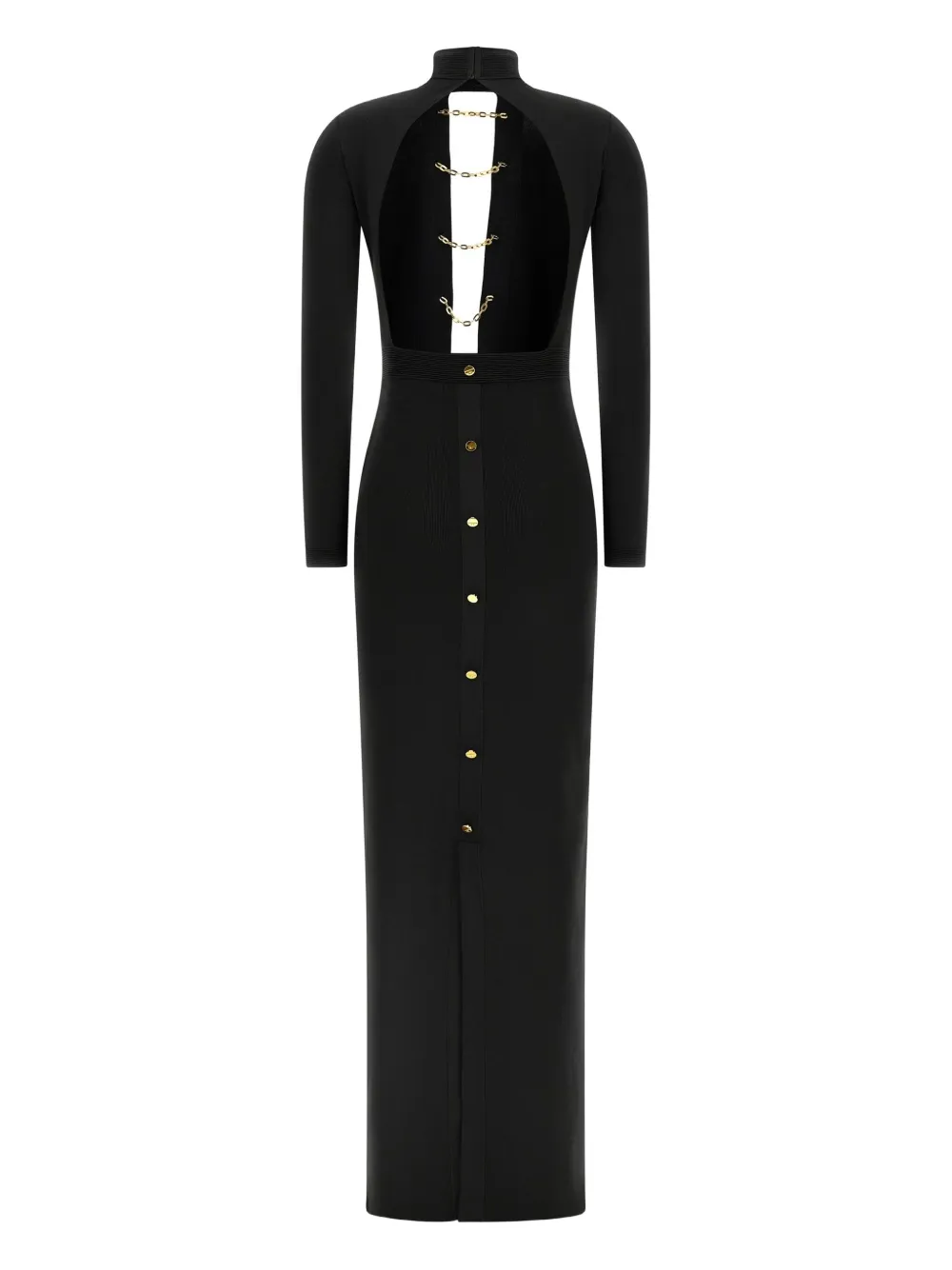 Elisabetta Franchi open-back maxi dress - Zwart