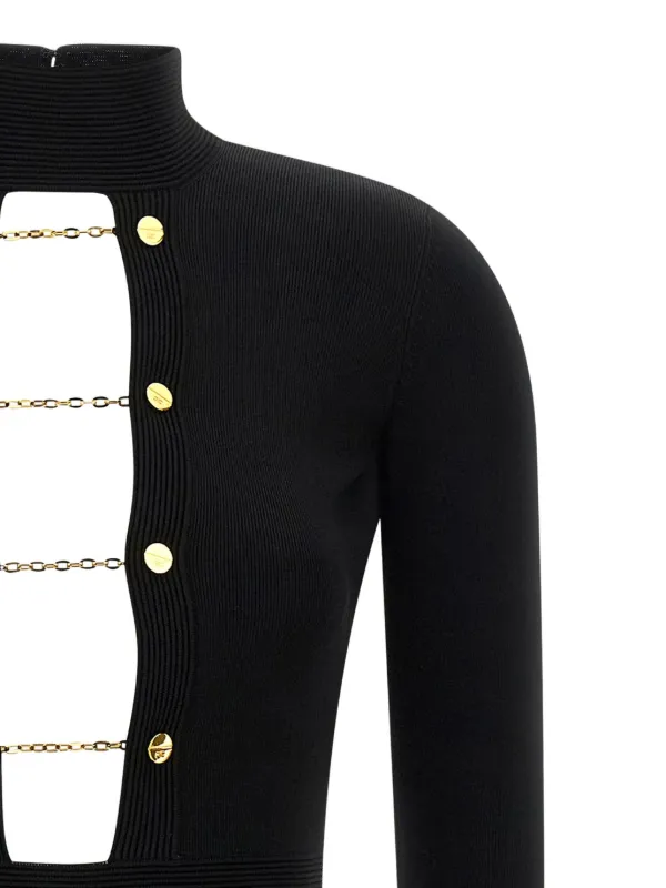 Elisabetta Franchi open-back Maxi Dress | Black | FARFETCH
