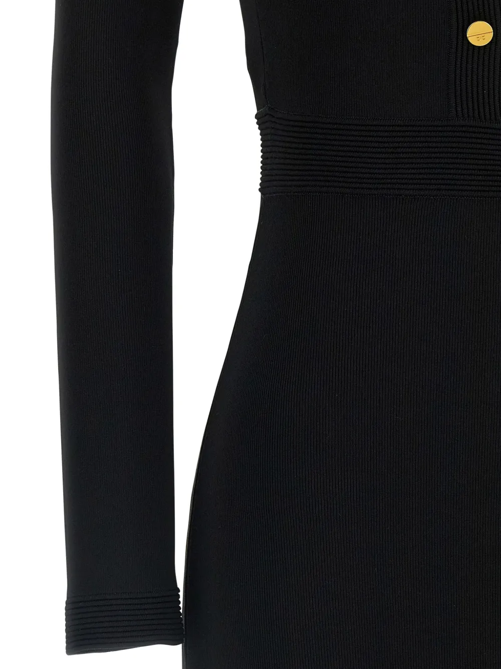 Elisabetta Franchi Open-back Maxi Dress In Black