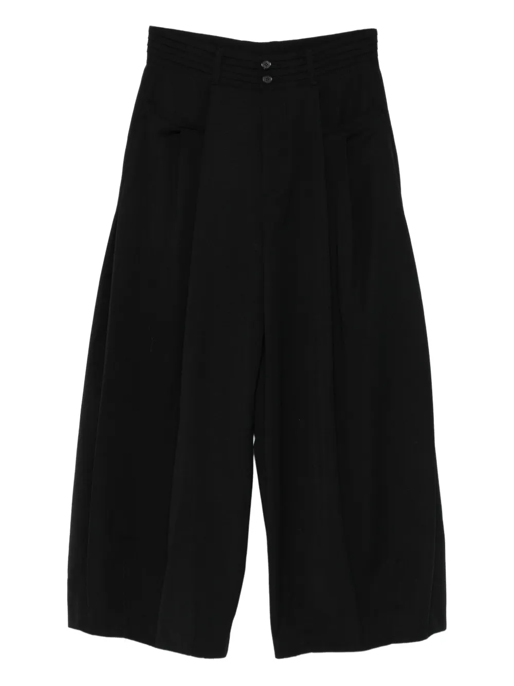 SONGZIO Calça wide leg com pregas | Preto | Image 1