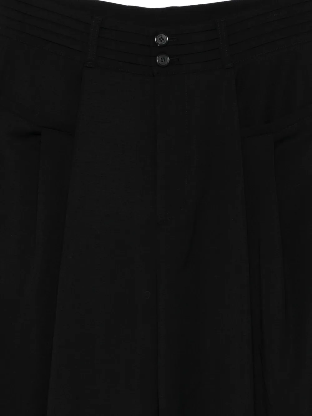 SONGZIO Plooibroek met wijde pijpen Zwart