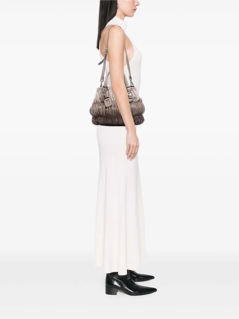 Prada Pre-Owned 2000-2025 Nappa Gaufre Ombre satchel | Pre-Owned | Image 2