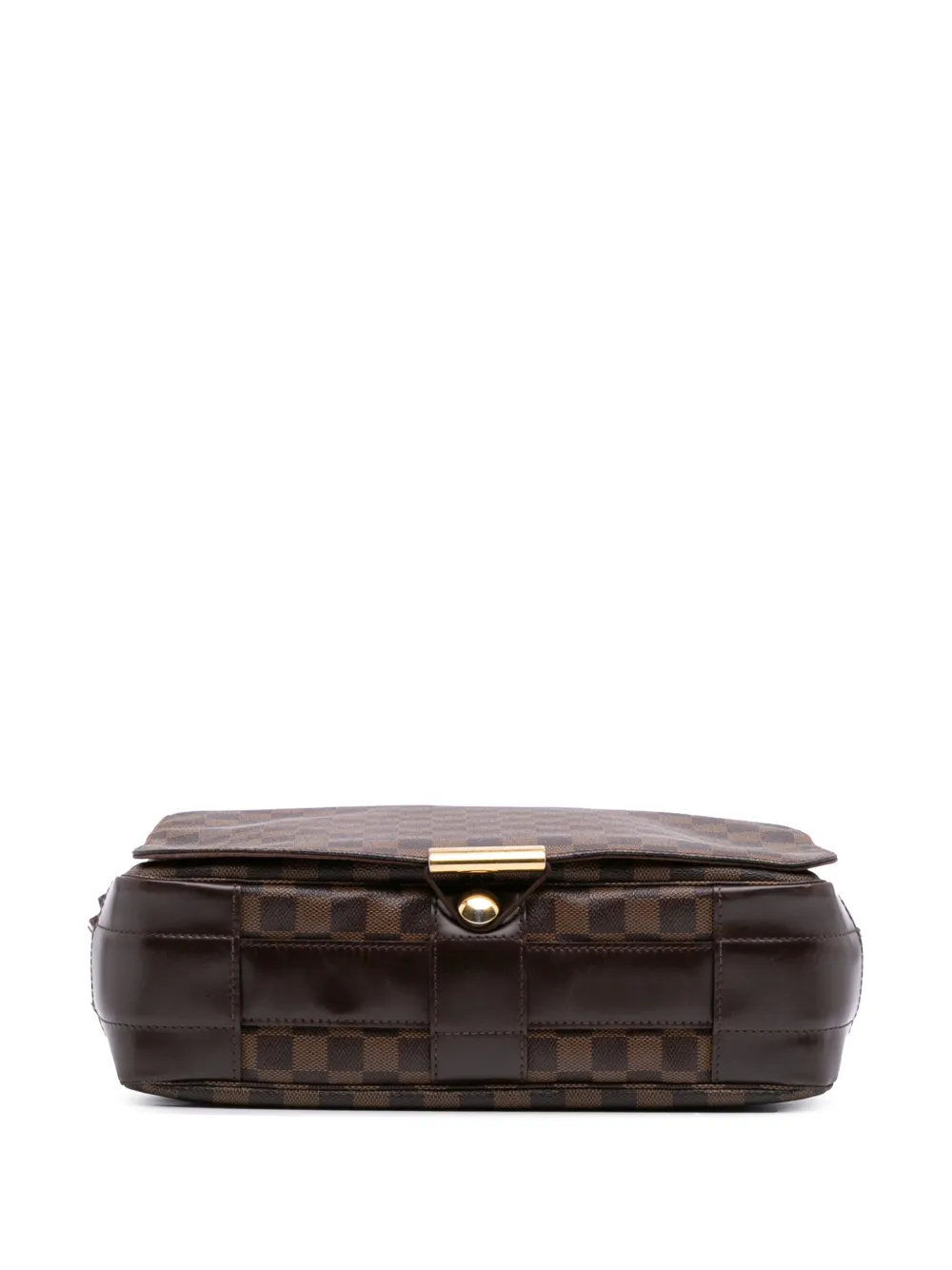 Pre-owned Louis Vuitton 2008 Damier Ebene Bastille Crossbody Bag In Brown