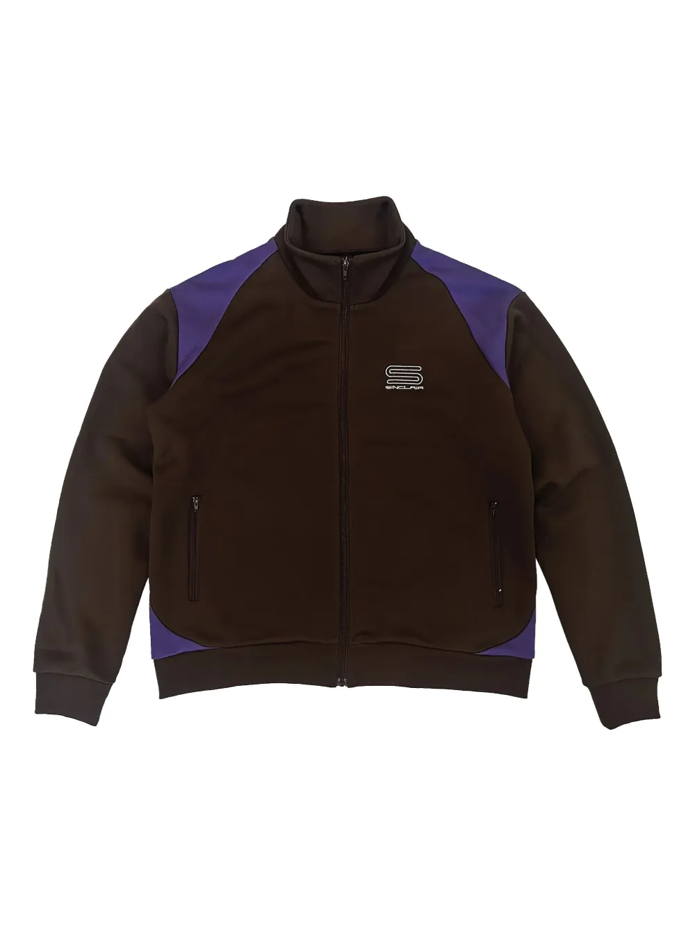 Sinclair Logo-embroidered Panel Track Jacket In Burgundy