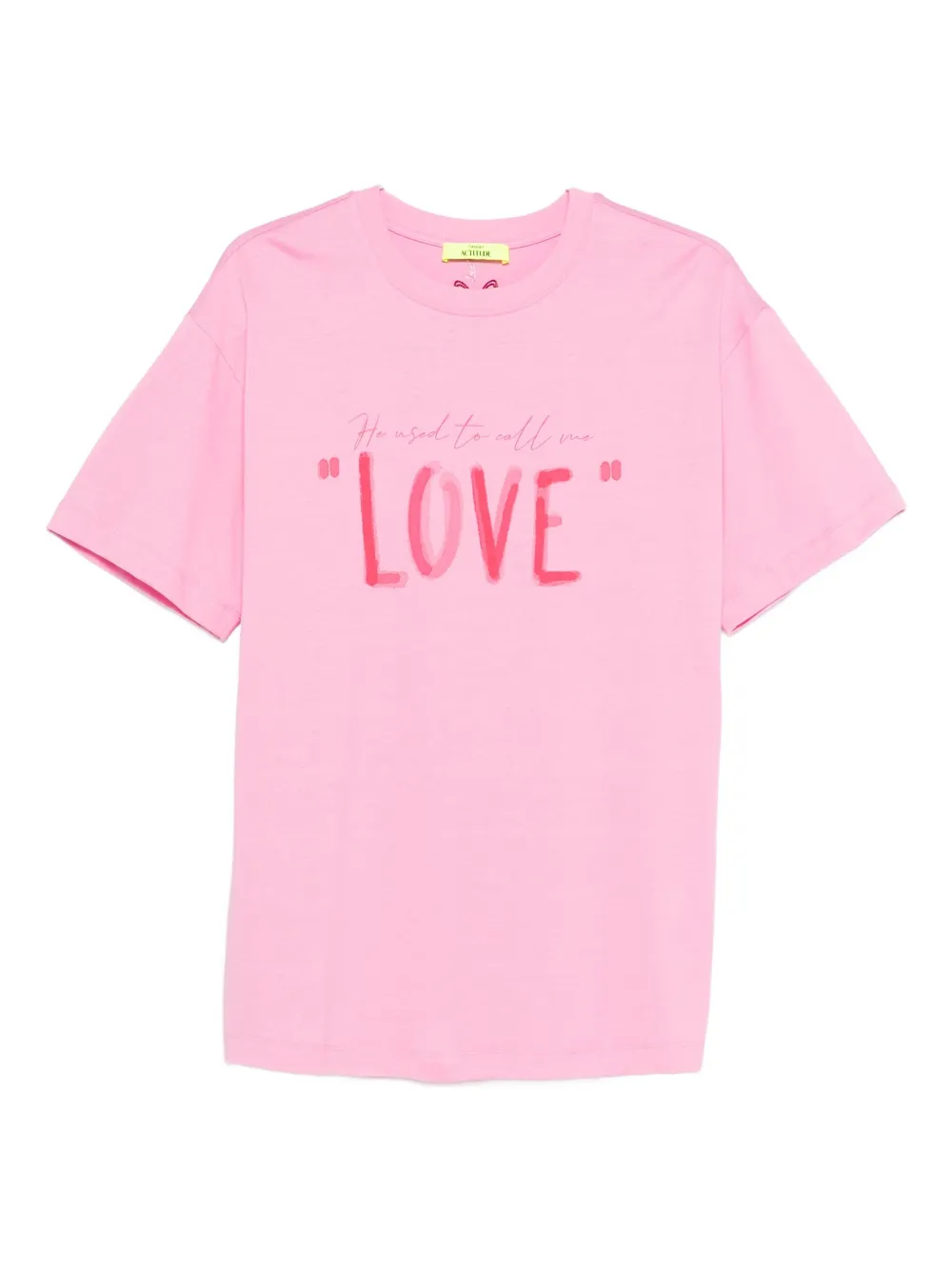 Twinset Graphic-print T-shirt In Pink
