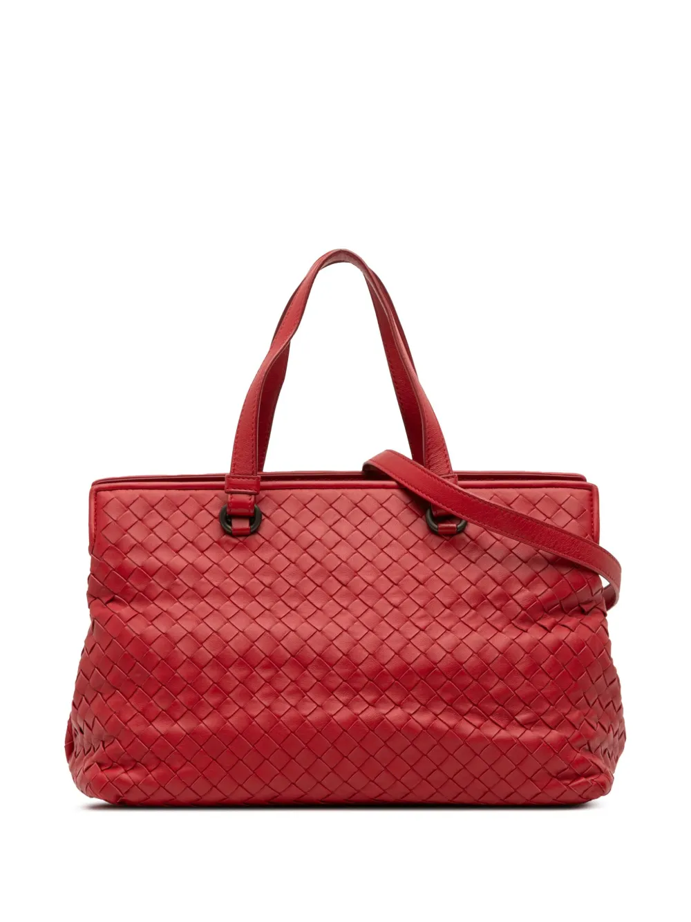 Bottega Veneta Pre-Owned 2012-2025 Nappa Intrecciato satchel | Red | Image 1