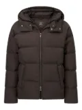 Boggi Milano Bomber Jacket In Technical Fabric With Goose Down - Brown