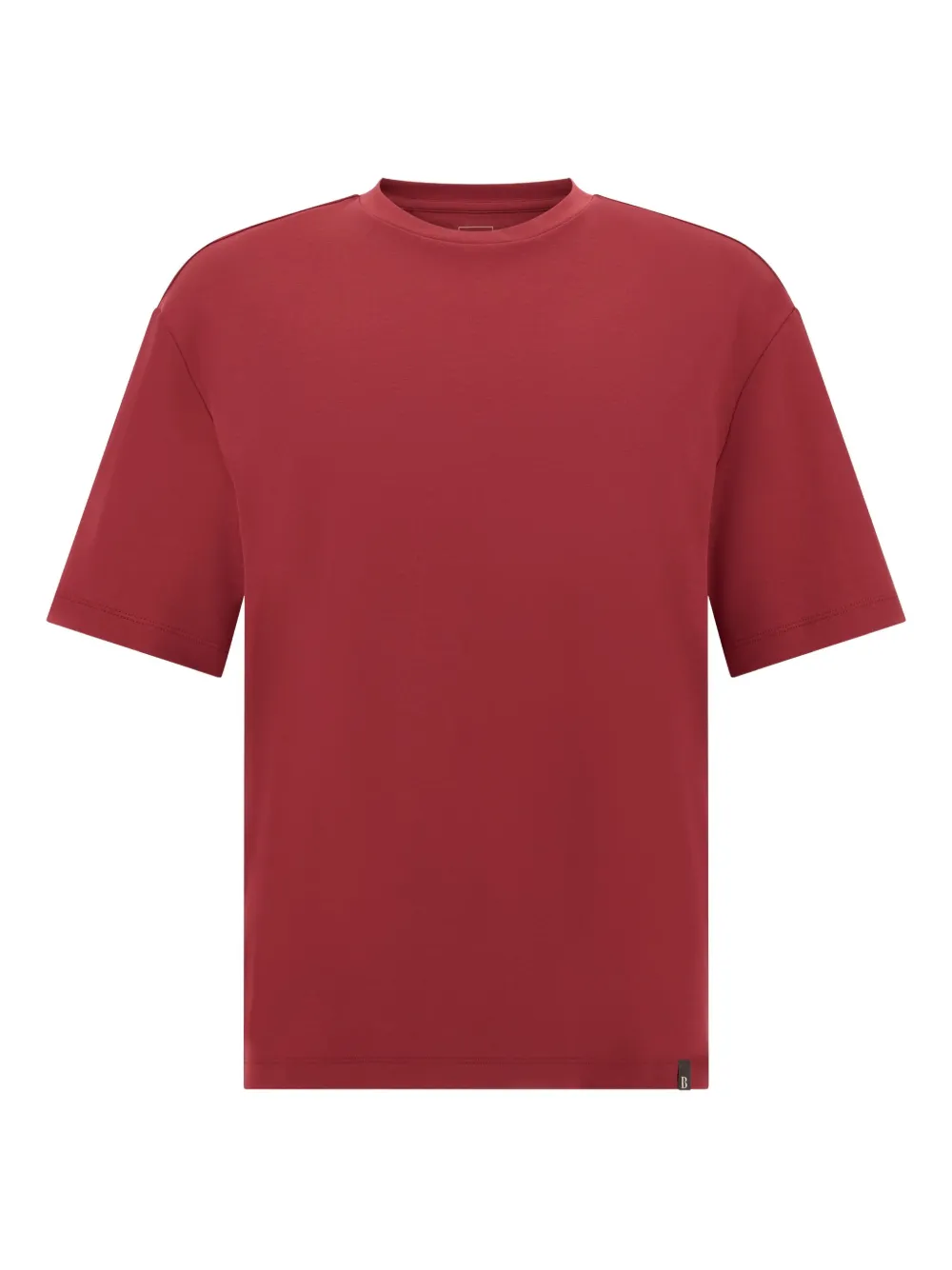 Boggi Milano crew-neck short-sleeved T-shirt | Red | Image 1
