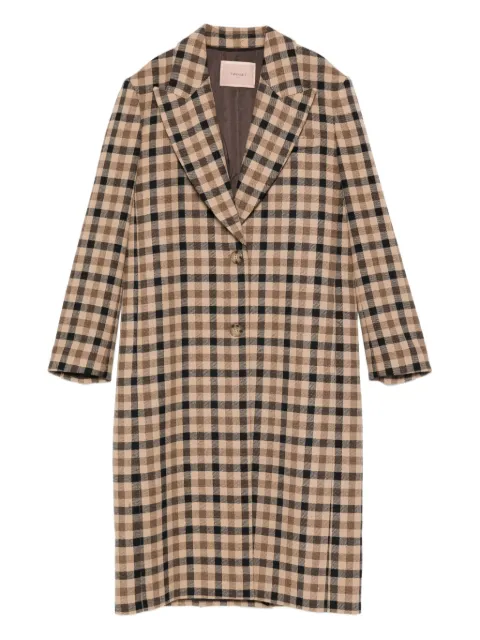 TWINSET checked single-breasted coat