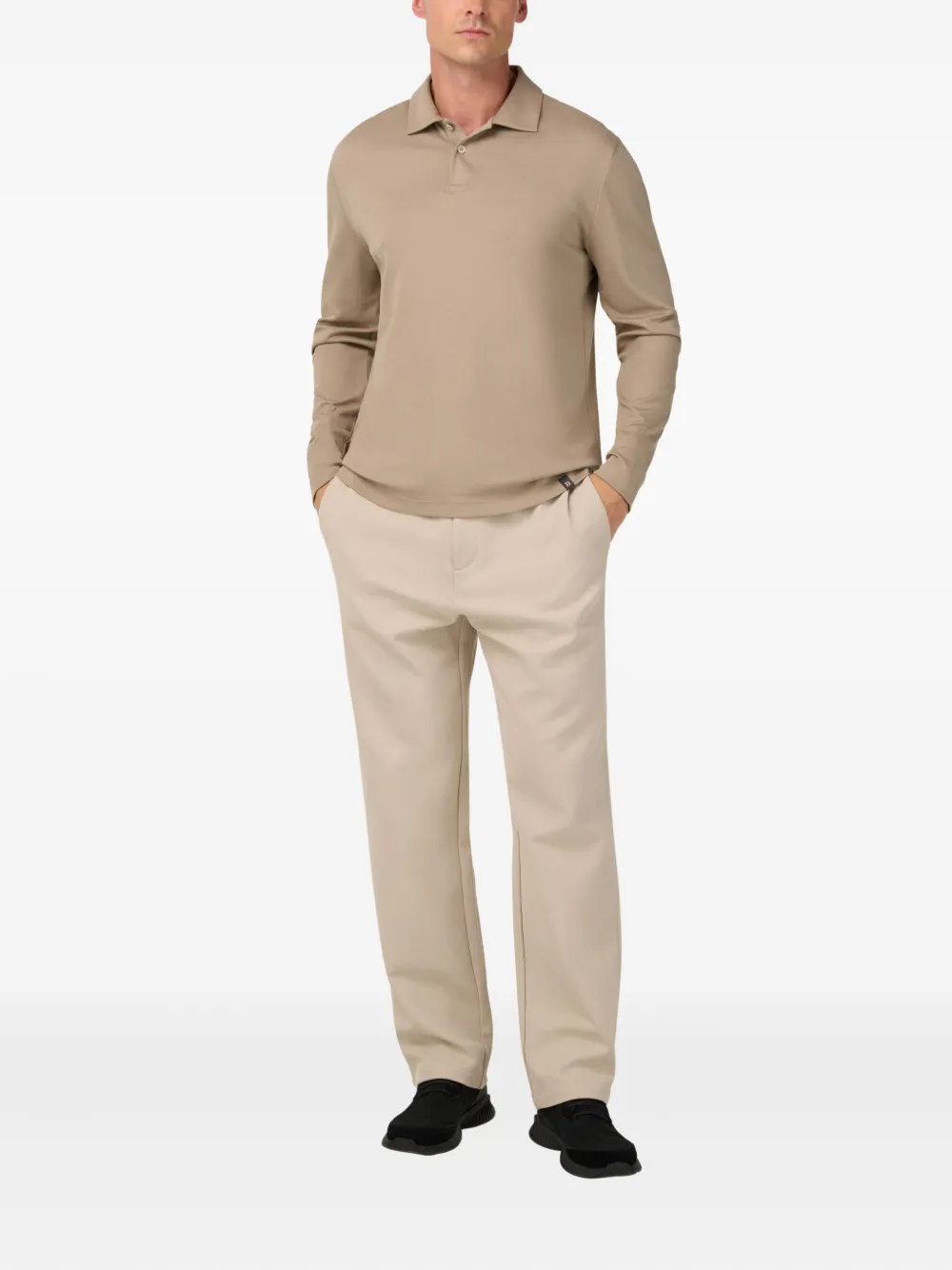 Boggi Milano Pima Cotton Interlock Polo Shirt In Animal Print