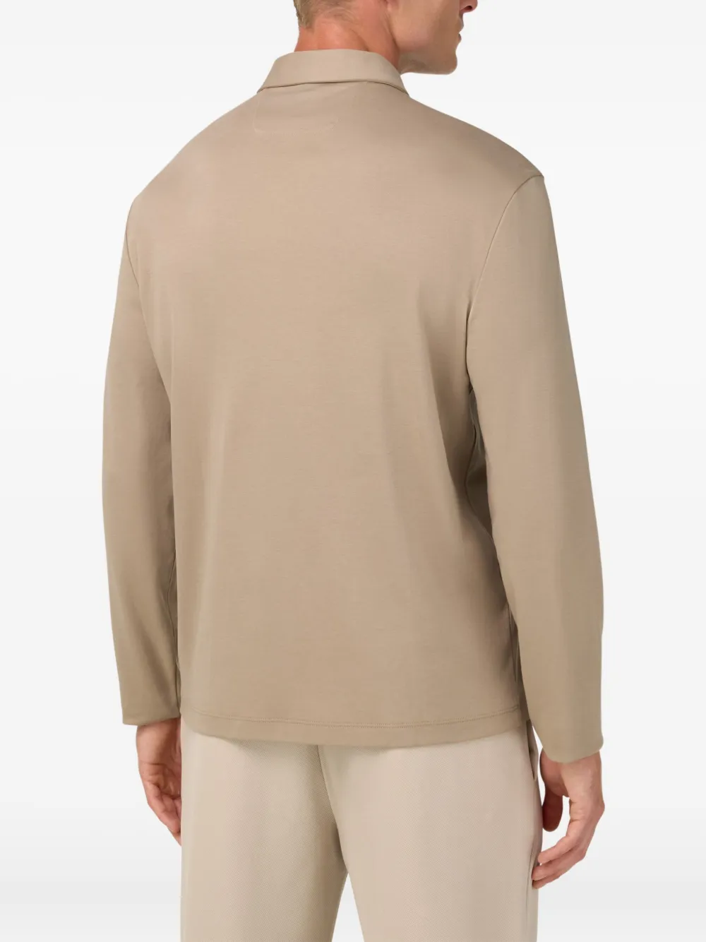 Boggi Milano Pima Cotton Interlock Polo Shirt In Animal Print
